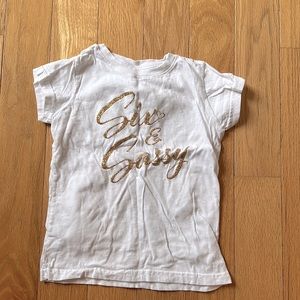 Girl's 6th Birthday "Six and Sassy" TShirt Size 6